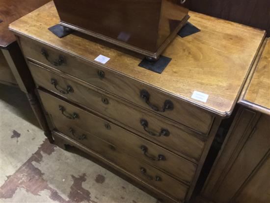 A George III mahogany chest of drawers